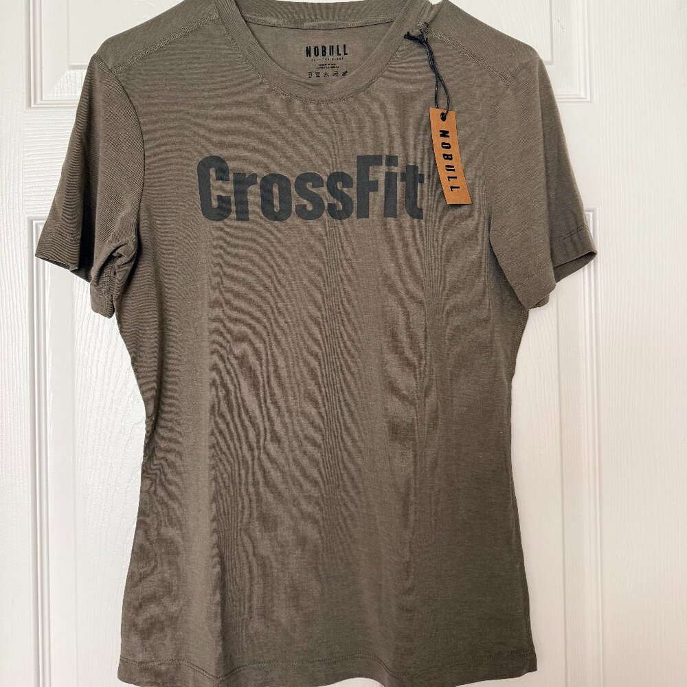 NOBULL CrossFit Army Green Performance Tee – Women’s Small (NWT)